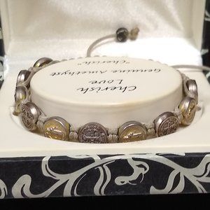 Benedictine Blessing Bracelet  Benedictine Cross Medal of Protection